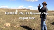 GLOCK 26 firing a full 33 round magazine mre