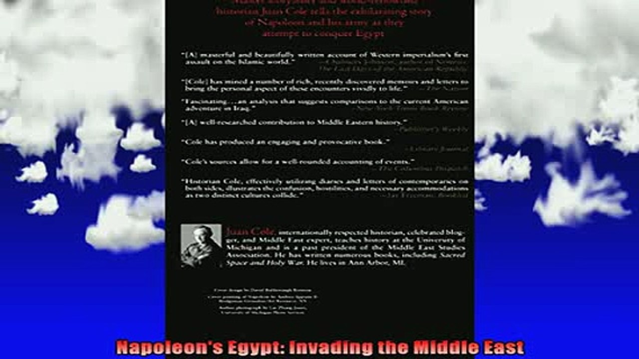 READ book  Napoleons Egypt Invading the Middle East Full Free