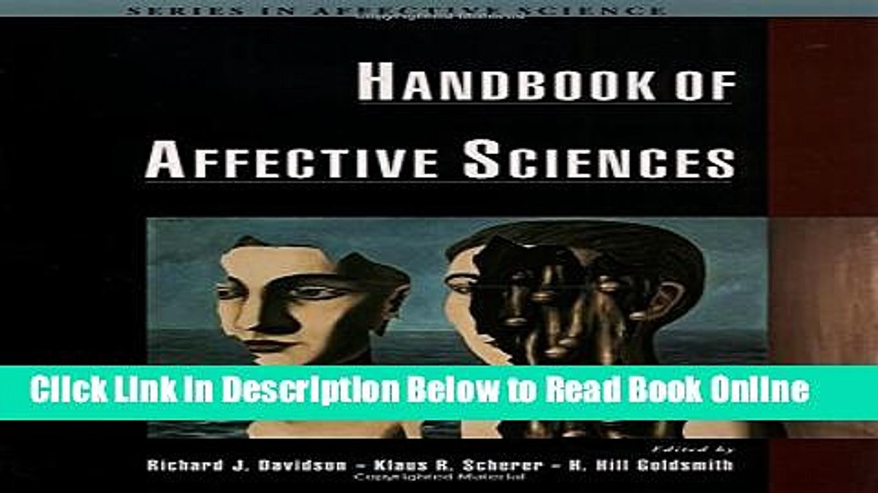 Read Handbook of Affective Sciences (Series in Affective Science)  Ebook Free