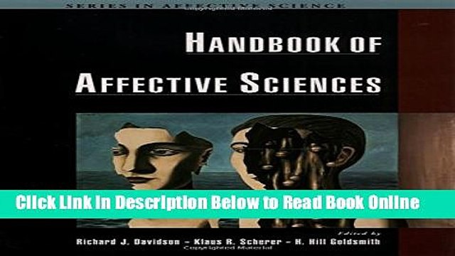 Read Handbook of Affective Sciences (Series in Affective Science) Ebook Free