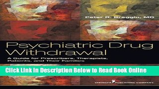 Read Psychiatric Drug Withdrawal: A Guide for Prescribers, Therapists, Patients and their