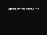 Read Lippincott's Need-to-Know ECG Facts Ebook Free