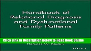 Read Handbook of Relational Diagnosis and Dysfunctional Family Patterns  Ebook Free