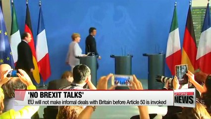 EU will not hold informal talks with UK before official notification of Brexit