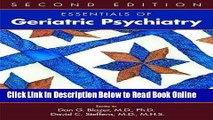 Download Essentials of Geriatric Psychiatry  Ebook Free