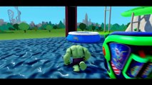 FUNNY HULK COLORS with Spiderman & Disney Pixar Cars Lightning McQueen - Kids video   Nursery Rhymes_5