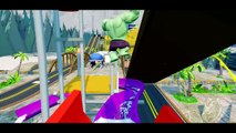 FUNNY HULK COLORS with Spiderman & Disney Pixar Cars Lightning McQueen - Kids video   Nursery Rhymes_14