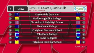 Aon Maadi Cup 2014 Event 4 Girls Under 15 Coxed Quad Sculls