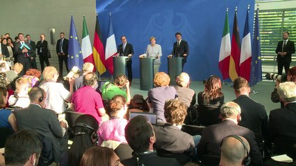 Alemania, Francia e Italia propondrán nuevo impulso para la UE