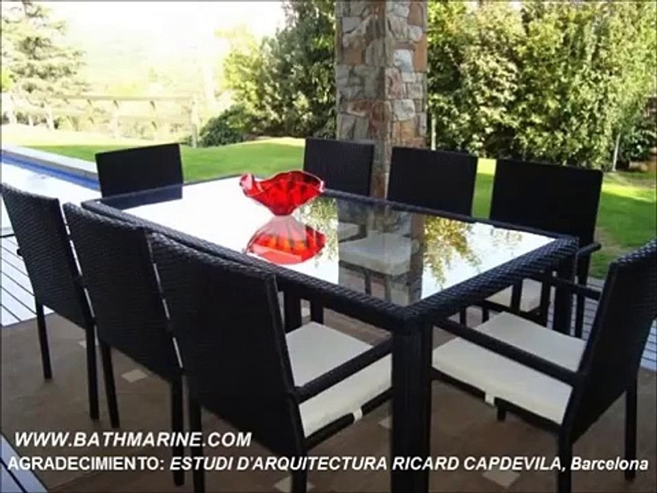 BATHMARINE.COM GARDEN FURNITURE synthetic rattan wicker soft corners of tables chairs furniture from inexpensive artificial fibers .