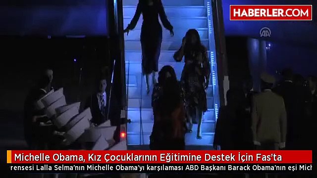 Michelle Obama, Kız Çocuklarının Eğitimine Destek İçin Fas'ta