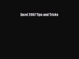 Read Excel 2007 Tips and Tricks PDF Free