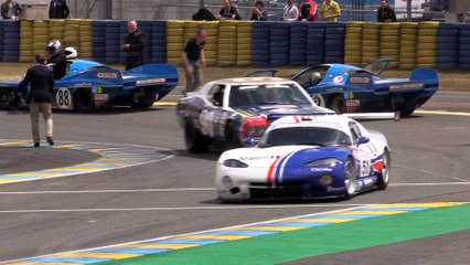 24 heures du mans 2016  defile d anciennes voitures americaines