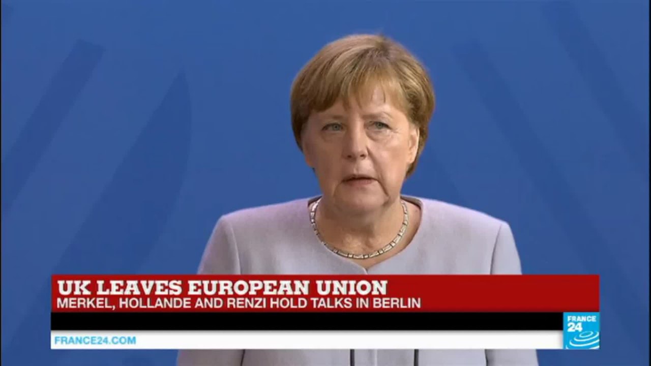 Angela Merkel on Brexit: "we the EU remain one of the strongest economic area in the world"