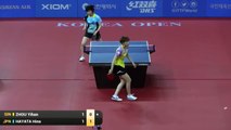 2016 Korea Open Highlights: Hina Hayata vs Zhou Yihan (Pre)