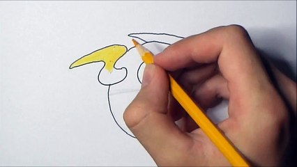 How to Draw Lightning Bird (Angry Birds Space)