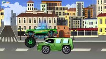 Polis arabası, Yarış arabası ve Vinç - Eğitici Çizgi Film - Akıllı Arabalar