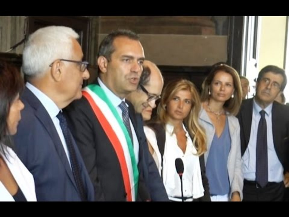Napoli - Luigi de Magistris (ri)proclamato sindaco (27.06.16)