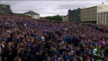 La folie à Reykjavik pour la victoire de l'Islande sur l'Angleterre