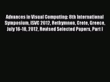 Read Advances in Visual Computing: 8th International Symposium ISVC 2012 Rethymnon Crete Greece