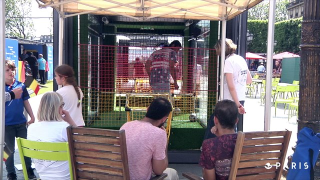 Le Parvis de l'Hôtel de Ville devient la Place de l'Europe jusqu'au 10 Juillet