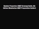 [PDF] Number Properties GMAT Strategy Guide 4th Edition (Manhattan GMAT Preparation Guides)