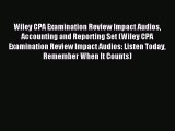 [PDF] Wiley CPA Examination Review Impact Audios Accounting and Reporting Set (Wiley CPA Examination