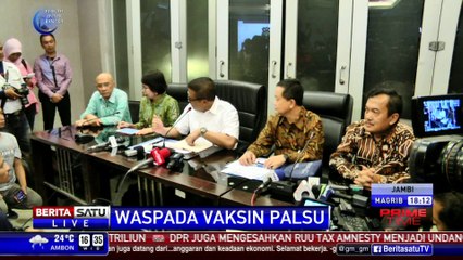 Lagi, 1 Tersangka Diringkus Berperan Distributor Vaksin Palsu