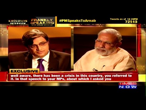PM Modi on Frankly Speaking with Arnab Goswami | Exclusive Part 5