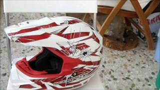 Scorpion motocross helmet  VX-24 red and white