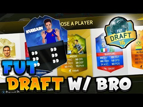 190 RATED DRAFT!! CHALLENGE! W/ BRO - FIFA 16 FUT DRAFT - PART 1