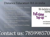 Distance Education B.A. in india