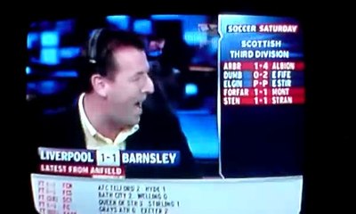 Liverpool 1 Barnsley 2 Soccer Saturday reation