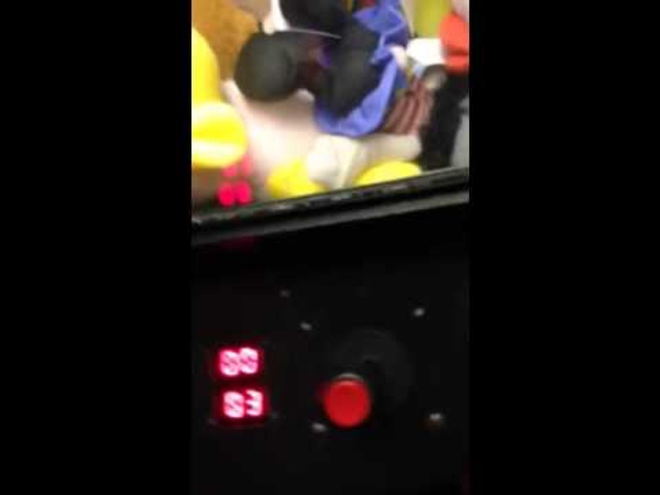 Claw machine win!
