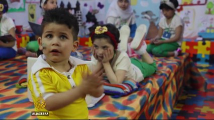 Underground playgrounds give solace to children in Syria’s Aleppo