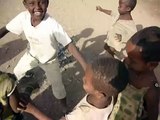 Surrounded by funny kids in Awash, Ethiopia