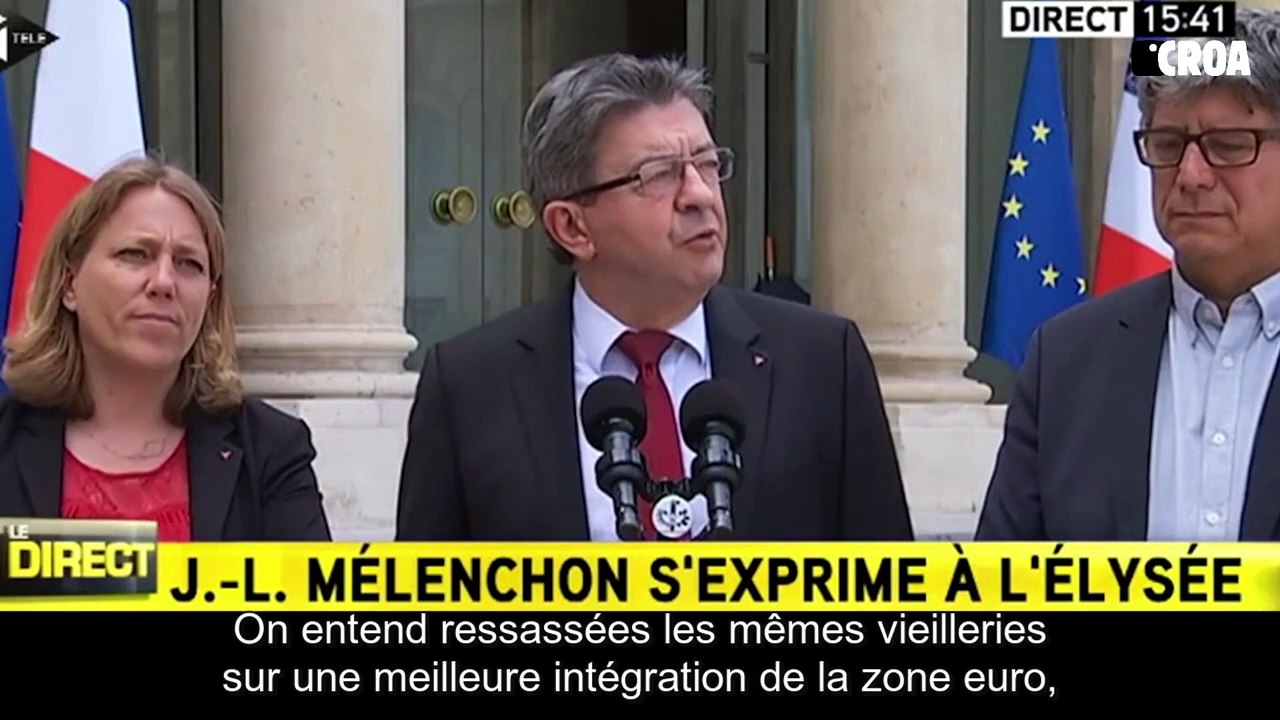 Jean-Luc Mélenchon consterné par sa rencontre françois Hollande