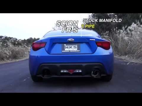 SCION FR S HKS Hi Power Single Racing Version EXHAUST SOUND
