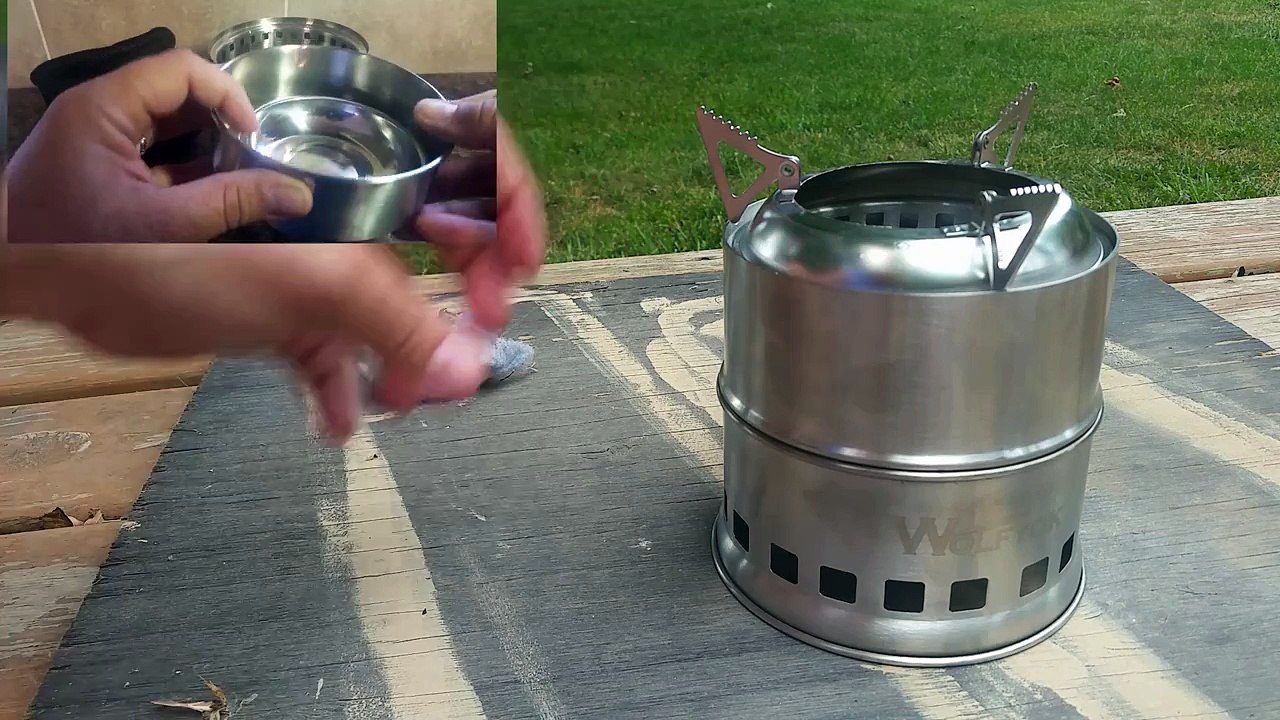 Portable Stainless Steel Wood Burning Camp Stove - Wolfyok - video  Dailymotion
