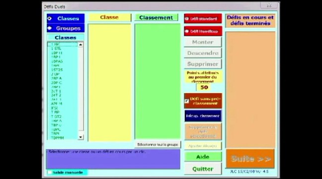 rapide présentation de defis duels pour excel