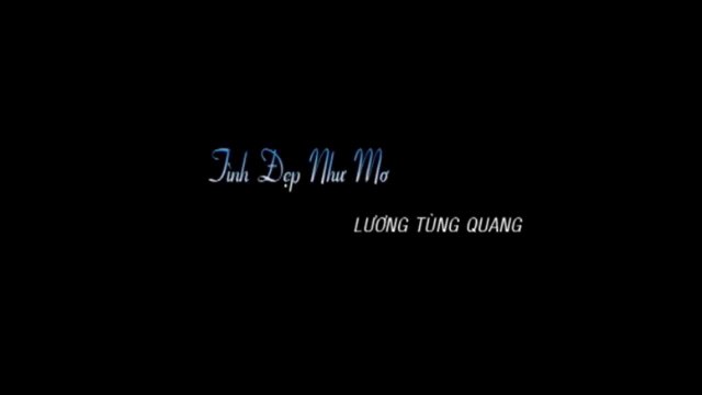 Karaoke Tình Đẹp Như Mơ - Lương Tùng Quang