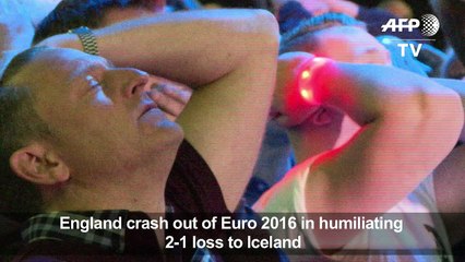 England fans shocked as team crashes out of Euro 2016