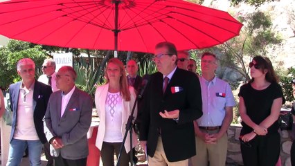 Inauguration du quai d'honneur au Frioul au large de Marseille