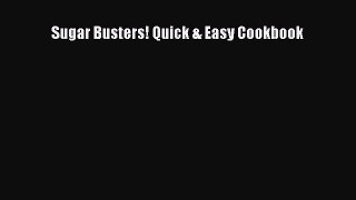 Download Sugar Busters! Quick & Easy Cookbook PDF Free