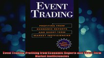 DOWNLOAD FREE Ebooks  Event Trading Profiting from Economic Reports and ShortTerm Market Inefficiencies Full EBook