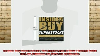 READ book  Insider Buy Superstocks The Super Laws of How I Turned 46K into 68 Million 14972 in Full Free