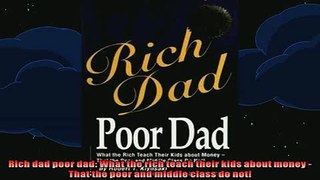 Free Full PDF Downlaod  Rich dad poor dad What the rich teach their kids about money  That the poor and middle Full Ebook Online Free