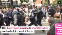 Des tensions ont émaillé la manifestation contre la loi travail à Paris