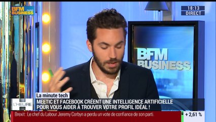 La Minute Tech: Meetic et Facebook créent une intelligence artificielle dédiée aux rencontres - 28/06