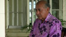 Fijian President addressing Fiji Under 20 Football Team.